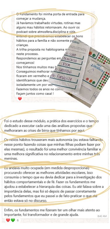 Depoimento de uma família do Fundamento, número 32