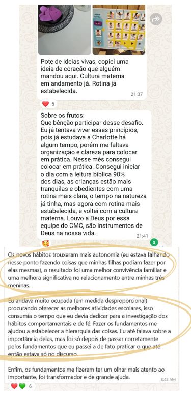 Depoimento de uma família do Fundamento, número 38